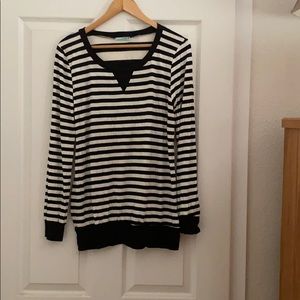 Long sleeve striped top